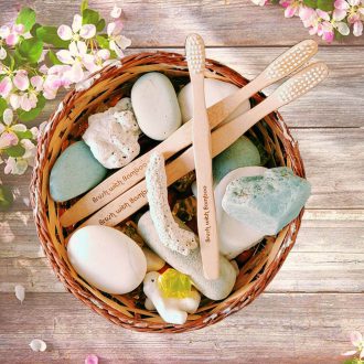EcoVibes | Bamboo Toothbrush | Bamboo with Bamboo | Kids